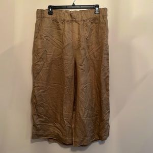 Madewell Brown Linen Pants Size XXL